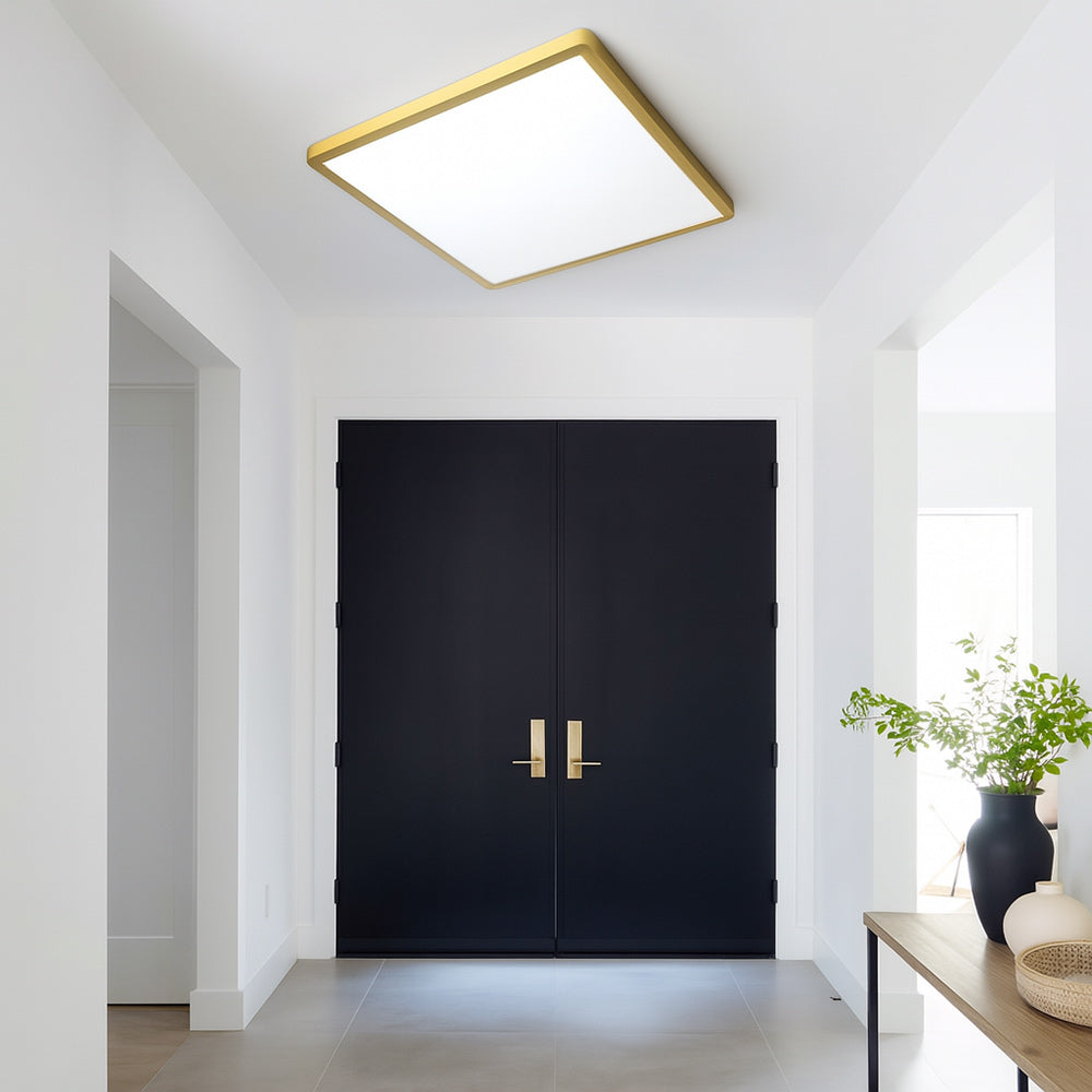 Plafoniera led slim quadrata 45 watt tecnologia CCT da 6500 a 2700k - ambraled