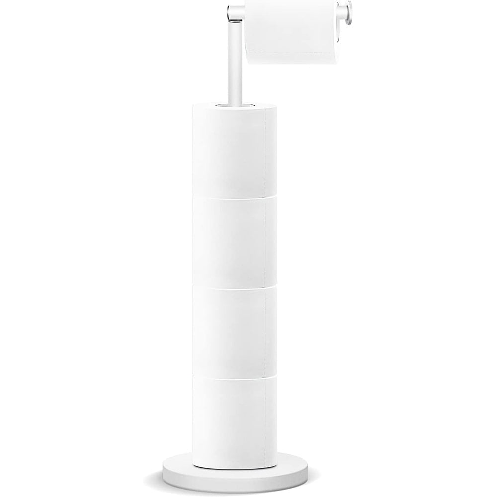Piantana porta rotolo da terra con vano scorta per bagno da terra - ambraled