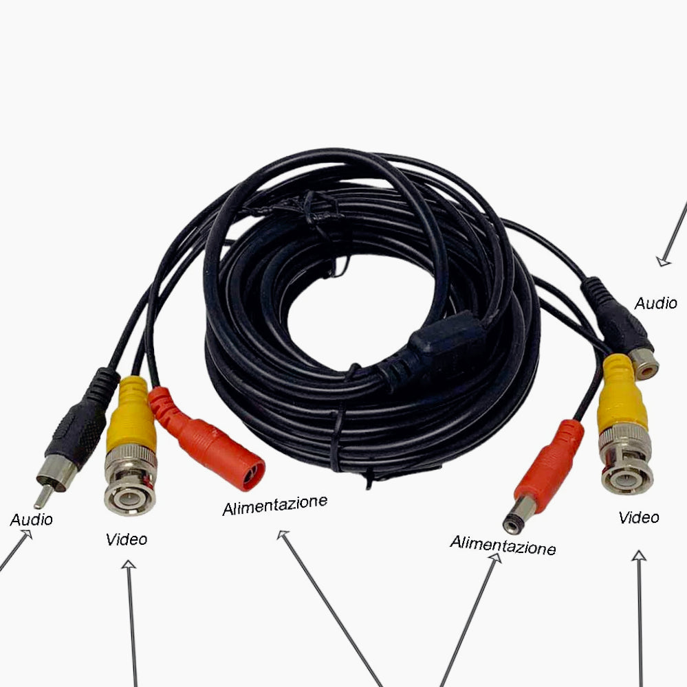 Cavo BNC 50m – per telecamere, video e RCA audio - ambraled
