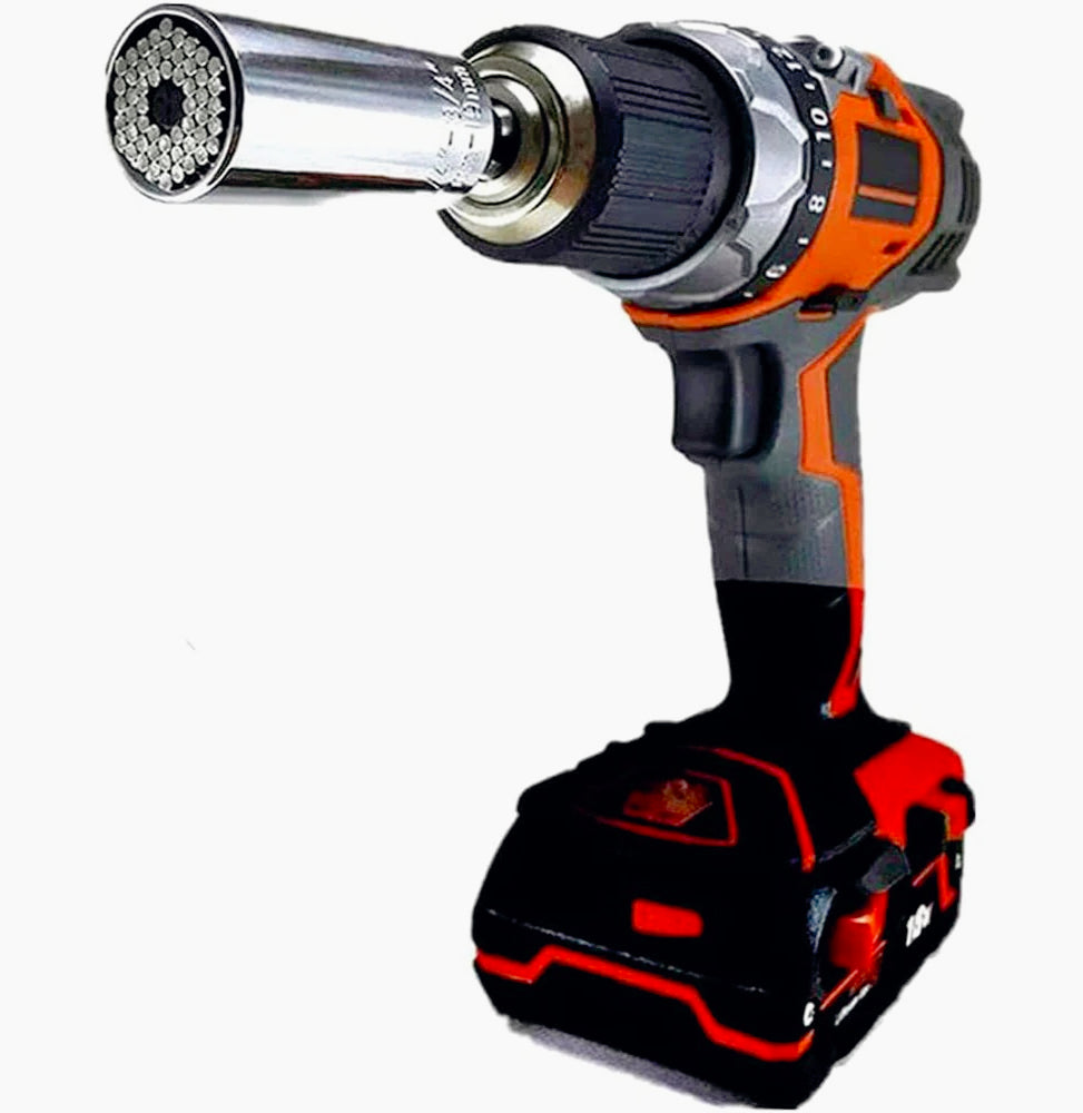 Adattatore Universale Multifunzionale per Trapano – 7-19mm / 3/8" (Acciaio) - ambraled