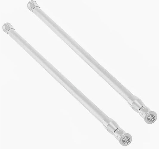 Coppia bastoni tenda 2 pezzi – molla a pressione, telescopici 30-50 cm - ambraled