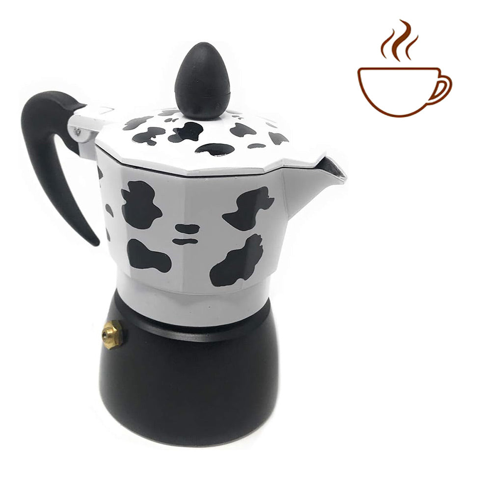 Caffettiera mucca moka 1/2/3 tazze – macchina del caffè originale - ambraled