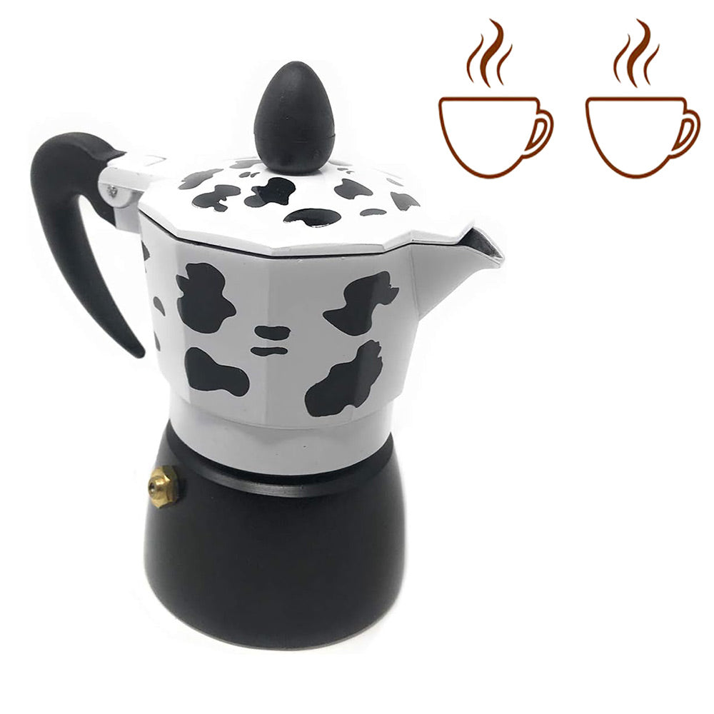 Caffettiera mucca moka 1/2/3 tazze – macchina del caffè originale - ambraled
