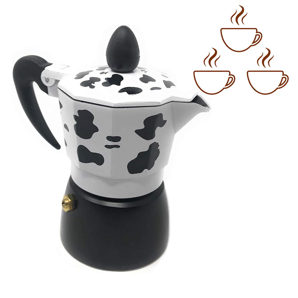 Caffettiera mucca moka 1/2/3 tazze – macchina del caffè originale - ambraled