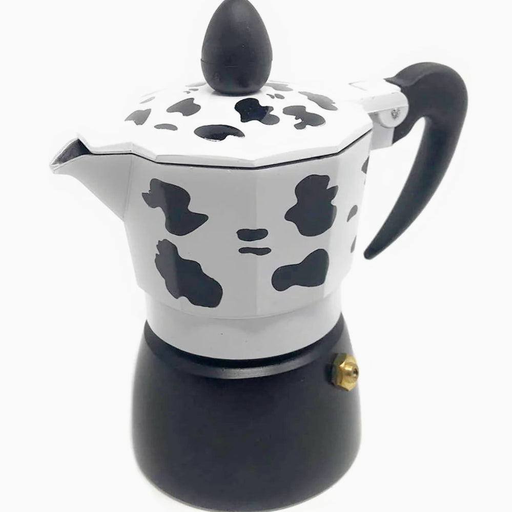 Caffettiera mucca moka 1/2/3 tazze – macchina del caffè originale - ambraled