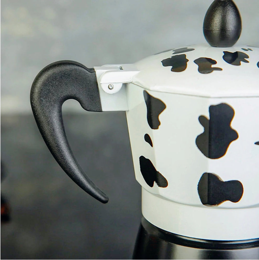 Caffettiera mucca moka 1/2/3 tazze – macchina del caffè originale - ambraled
