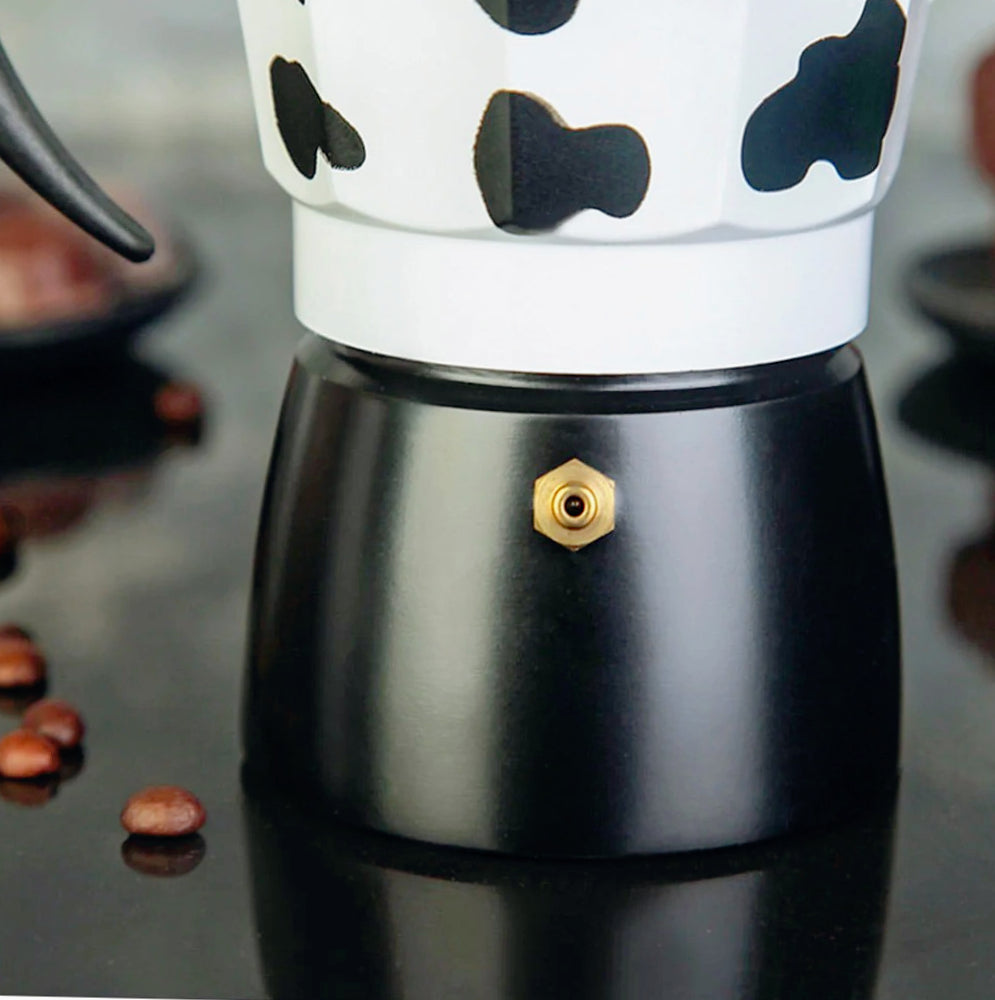 Caffettiera mucca moka 1/2/3 tazze – macchina del caffè originale - ambraled