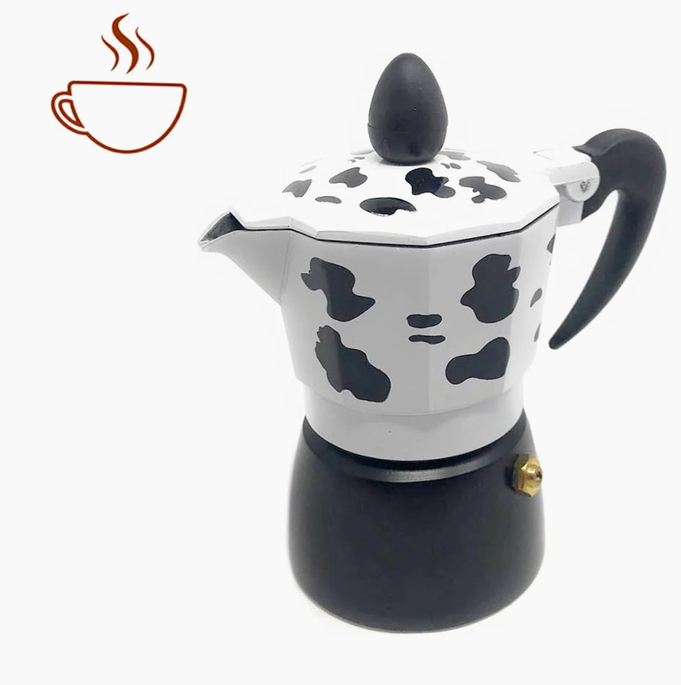 Caffettiera mucca moka 1/2/3 tazze – macchina del caffè originale - ambraled