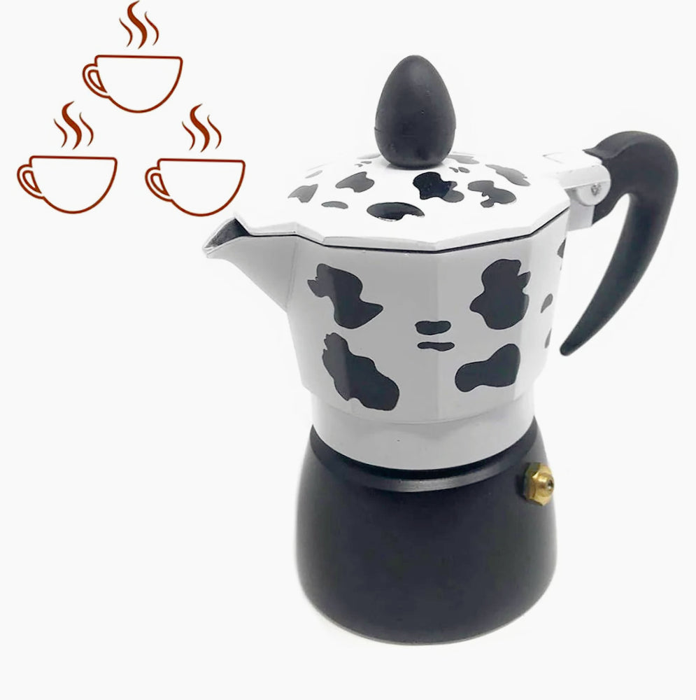 Caffettiera mucca moka 1/2/3 tazze – macchina del caffè originale - ambraled
