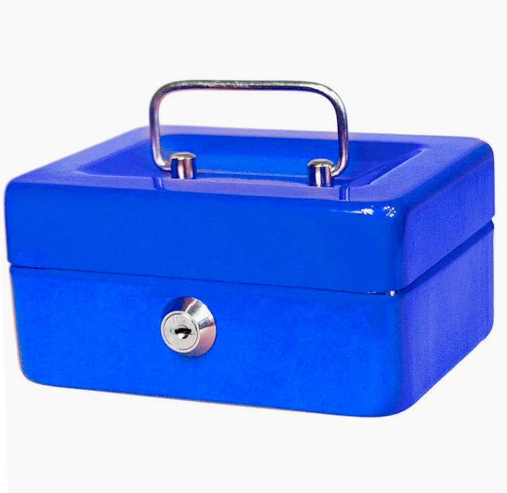 Cassetta portavalori metallo 30x24x9cm – 2 chiavi, scomparto - ambraled