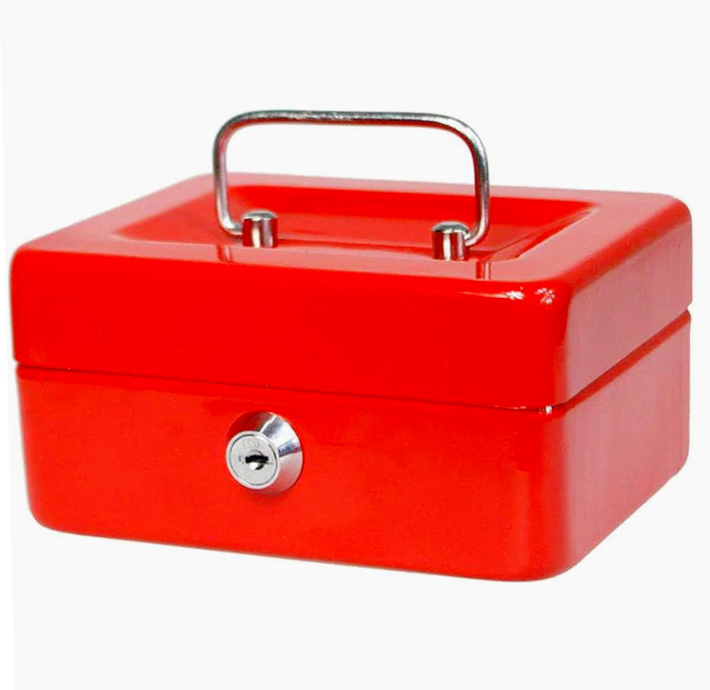 Cassetta portavalori metallo 30x24x9cm – 2 chiavi, scomparto - ambraled