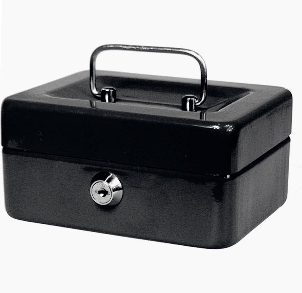 Cassetta portavalori metallo 30x24x9cm – 2 chiavi, scomparto - ambraled
