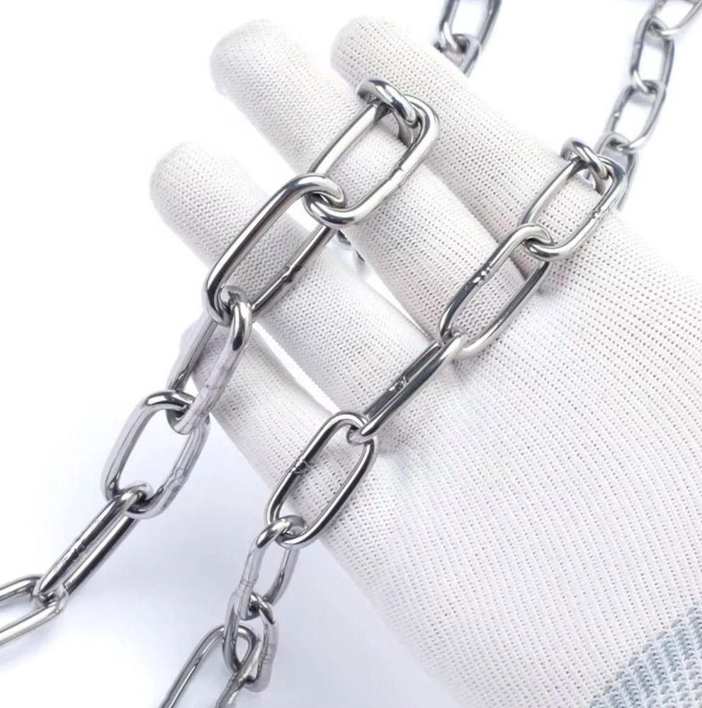 Catena acciaio zincato Ø4mm – 2m per lucchetti sicurezza - ambraled