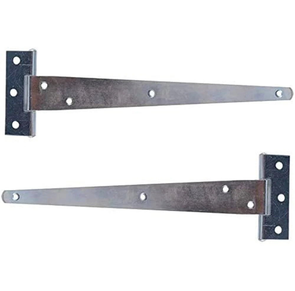 Set 2 cerniere a T in acciaio per porte e finestre, misure disponibili: 100 mm, 150 mm e 200 mm - ambraled