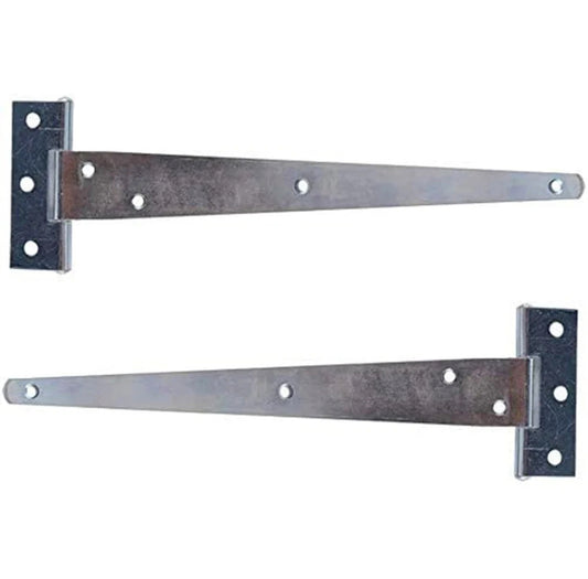 Set 2 cerniere a T in acciaio per porte e finestre, misure disponibili: 100 mm, 150 mm e 200 mm - ambraled