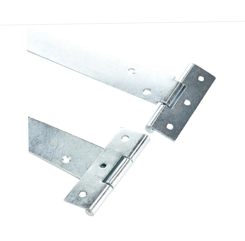 Set 2 cerniere a T in acciaio per porte e finestre, misure disponibili: 100 mm, 150 mm e 200 mm - ambraled