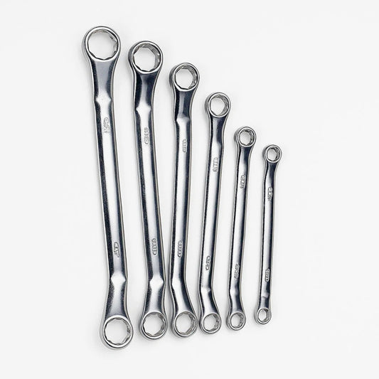 Chiavi poligonali doppia testa curva – kit 6 pezzi con custodia - ambraled