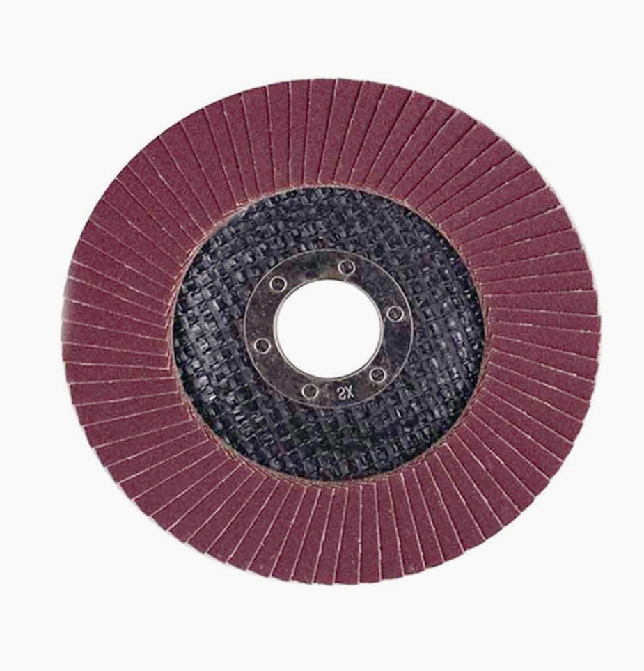 Disco lamellare abrasivo per FLEX 150-180mm – grana P60/P120/P240 - ambraled