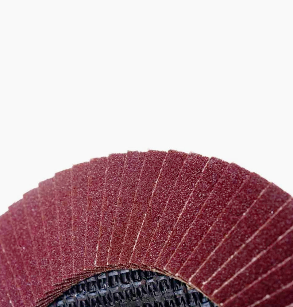 Disco lamellare abrasivo per FLEX 150-180mm – grana P60/P120/P240 - ambraled