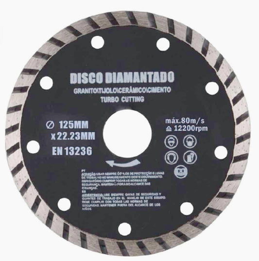 Disco diamantato 125mm per FLEX – taglio calcestruzzo/mattone/ceramica - ambraled