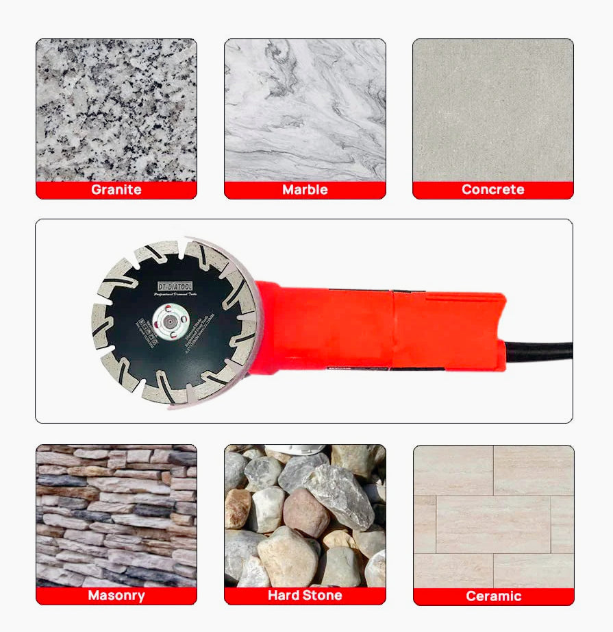 Disco diamantato 125mm per FLEX – taglio calcestruzzo/mattone/ceramica - ambraled