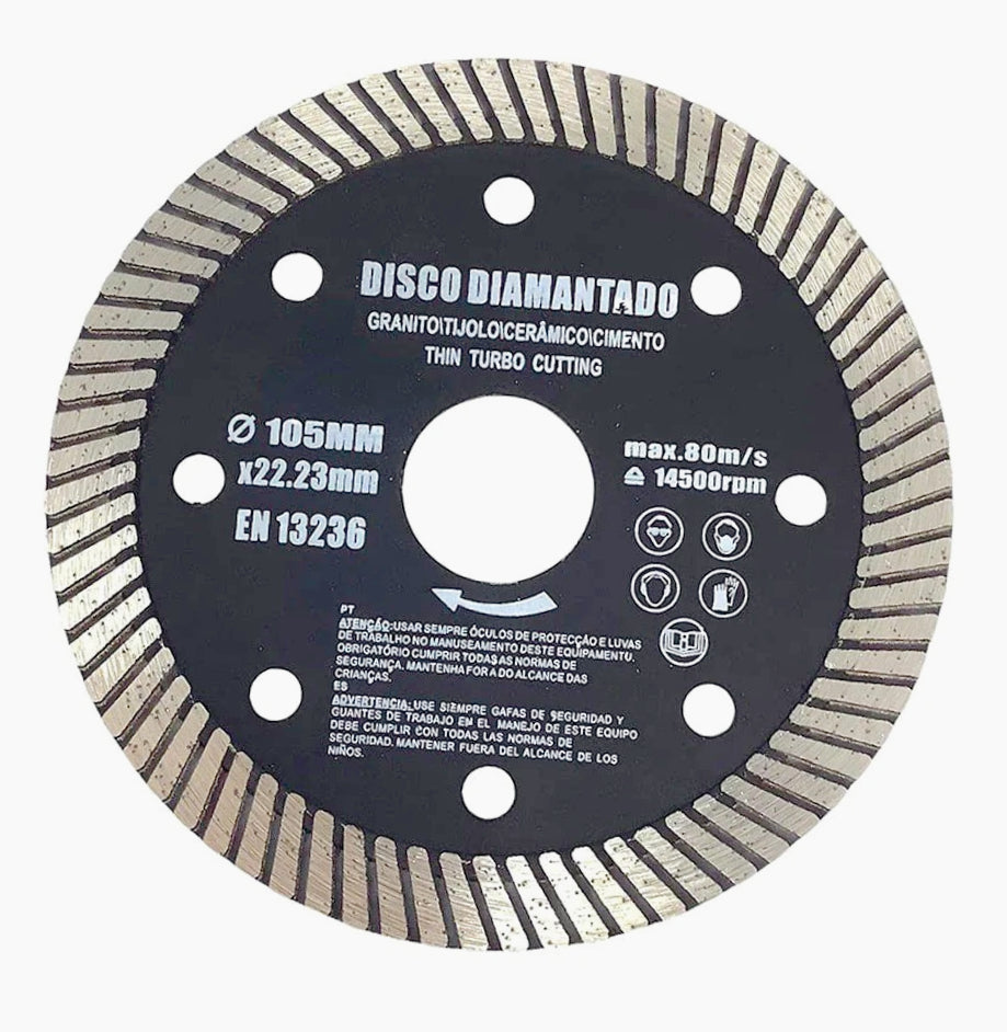 Disco diamantato segmentato Ø105mm – per smerigliatrice - ambraled