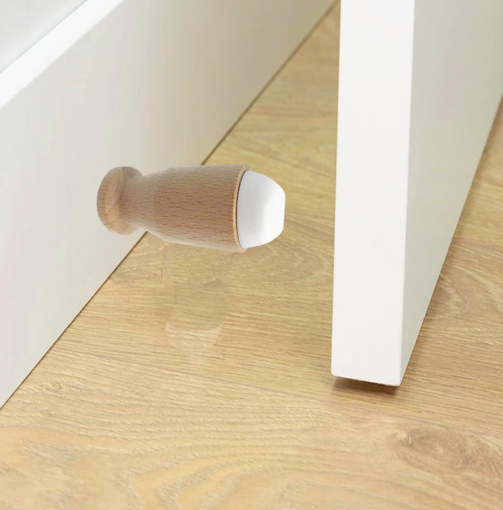 Frma porta parete in legno – con tampone gomma paracolpi - ambraled