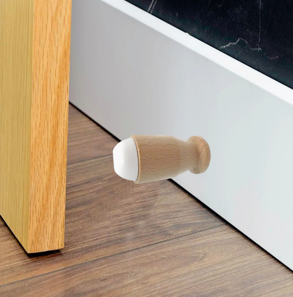 Frma porta parete in legno – con tampone gomma paracolpi - ambraled