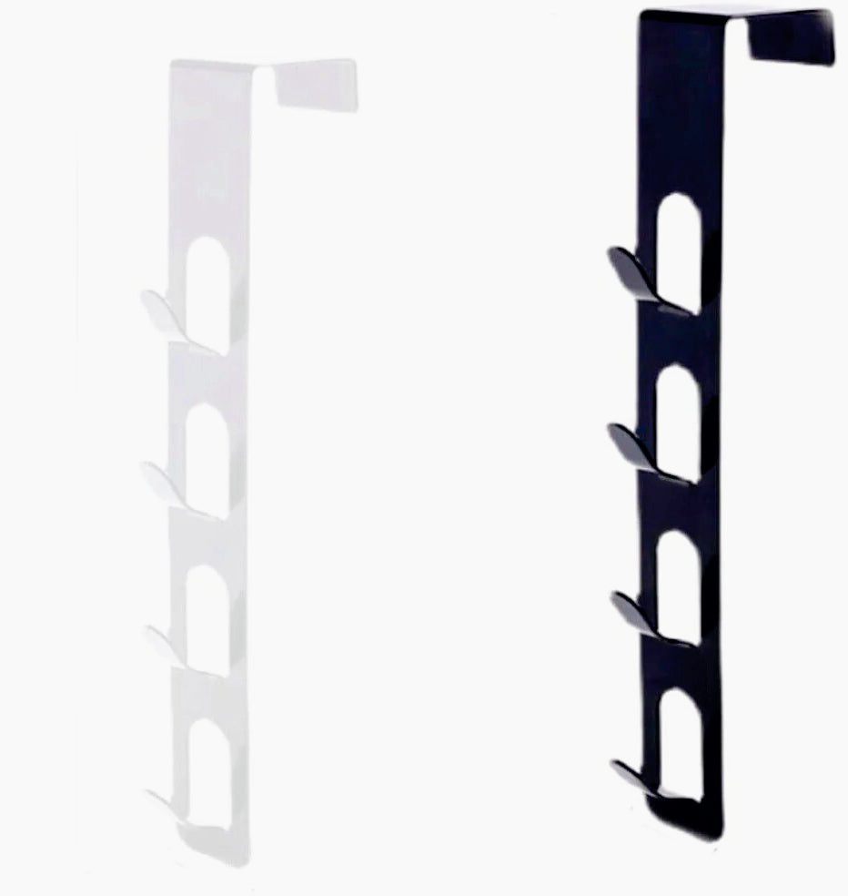 Gancio sopraporta 4 posti – metallo verticale appendiabiti - ambraled