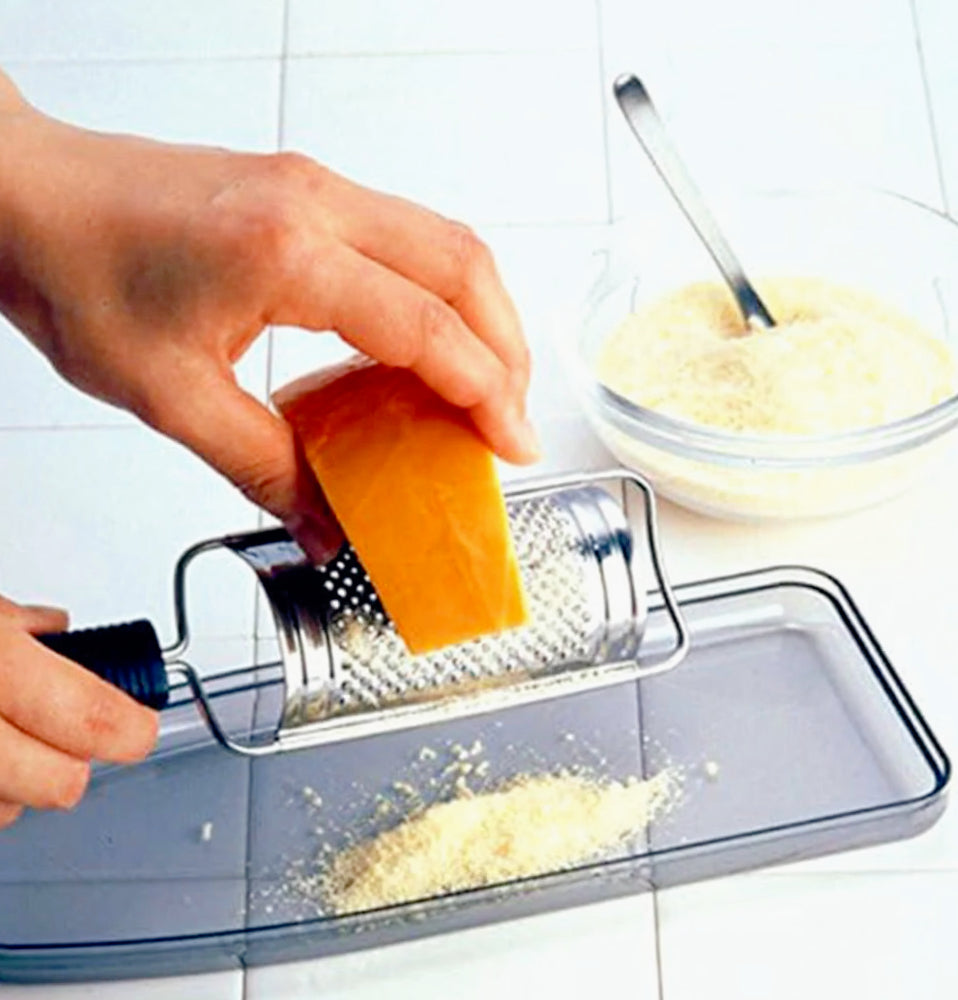 Grattugia manuale ad arco 23cm – inox con manico antiscivolo - ambraled