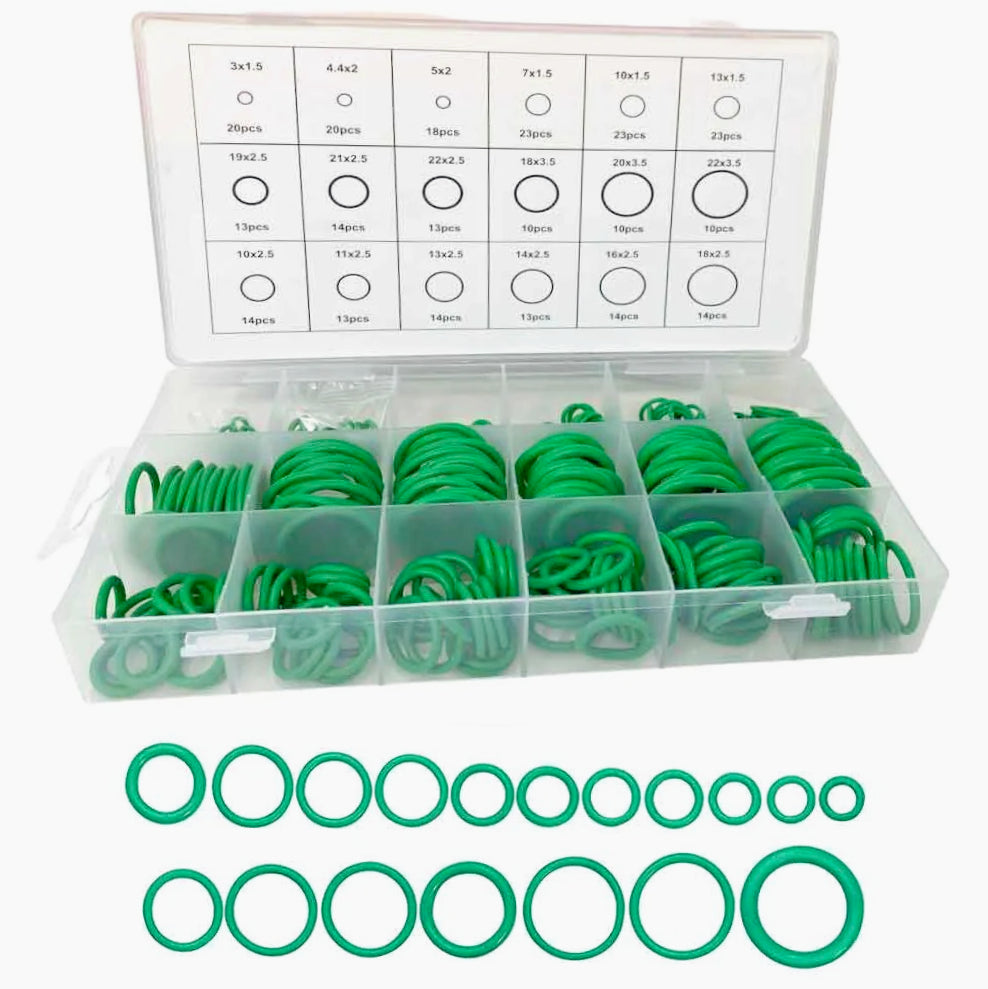 Set 279 guarnizioni O-ring in gomma per rubinetti, 18 dimensioni disponibili - ambraled