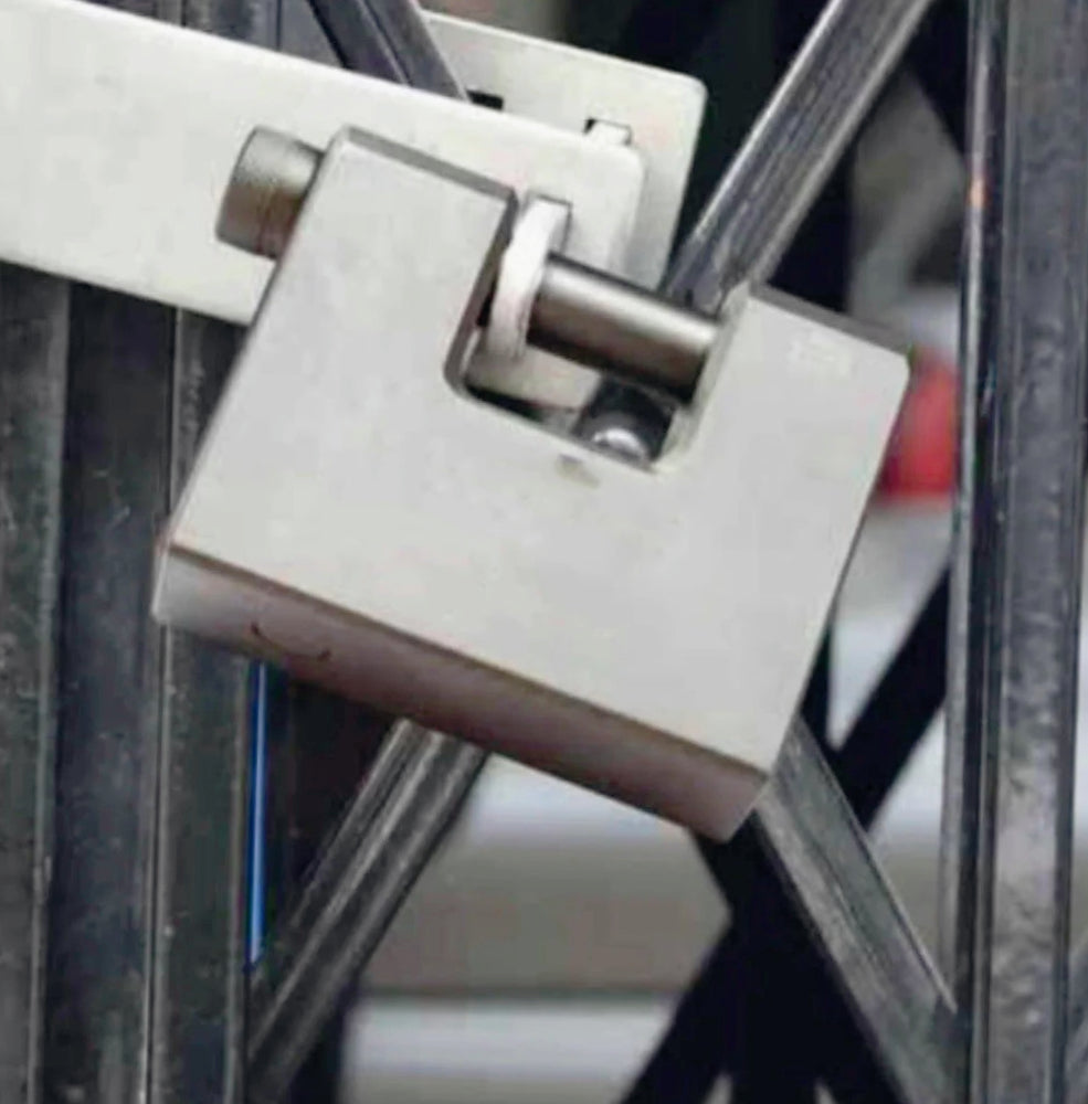 Lucchetto rettangolare 70mm – in acciaio 3 chiavi - ambraled