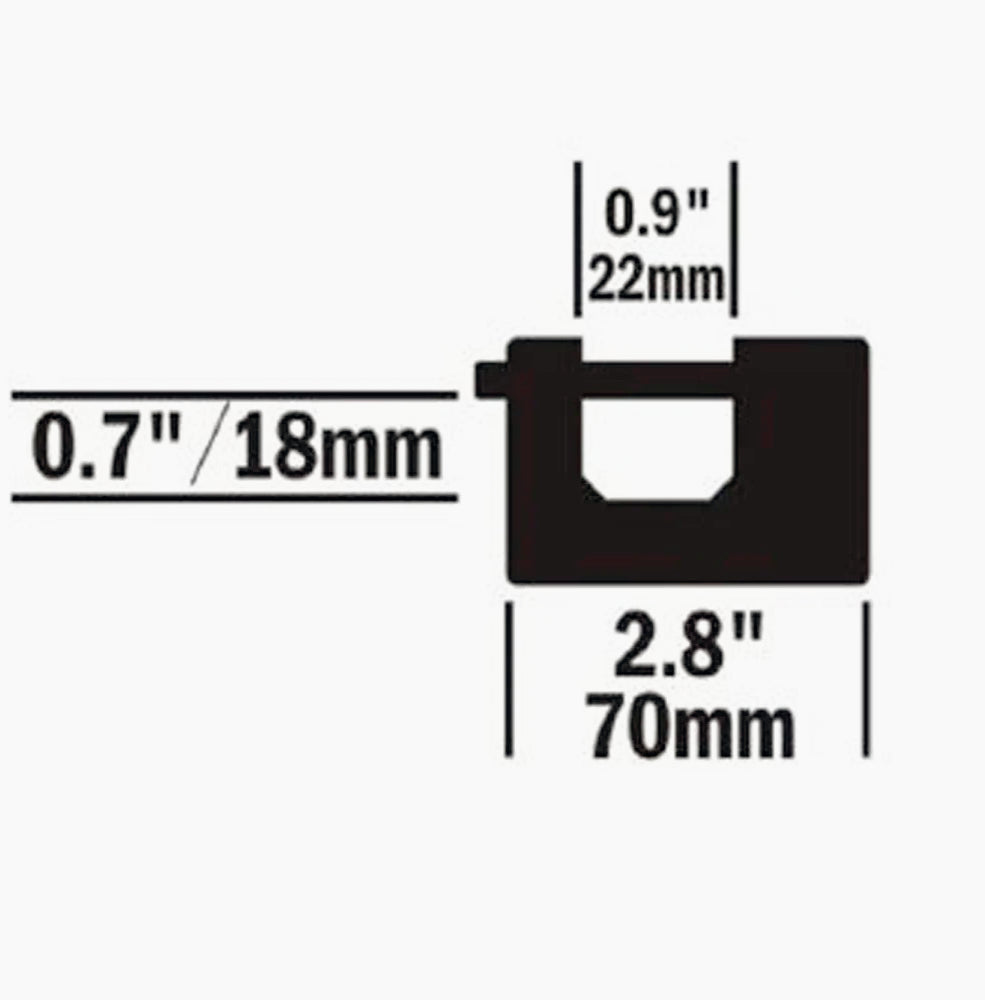 Lucchetto rettangolare 70mm – in acciaio 3 chiavi - ambraled