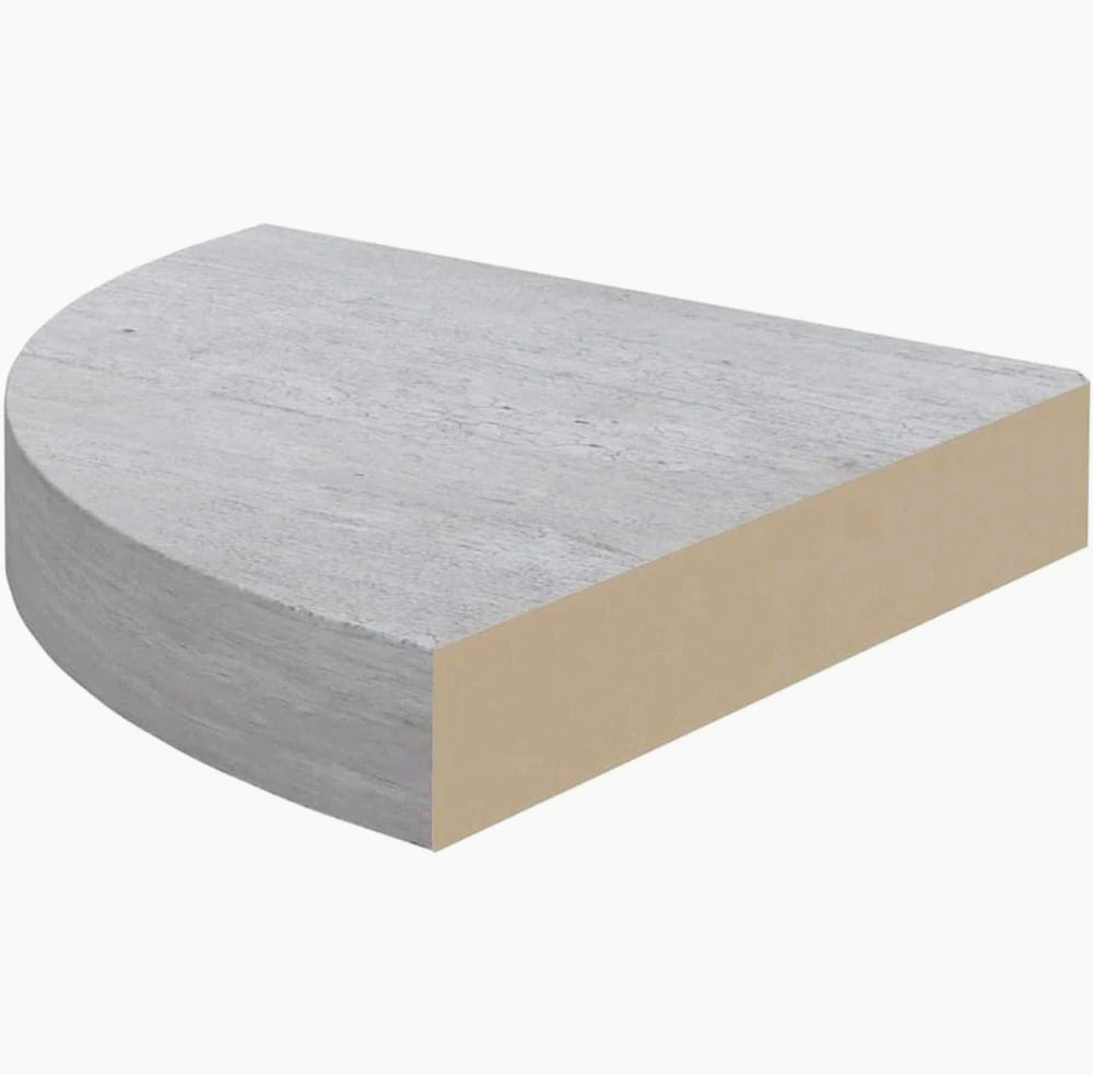 Mensola angolare grigio – reggimensola a scomparsa in MDF - ambraled