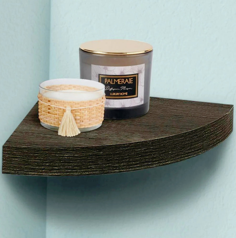Mensola angolare legno 23x23x4cm – reggimensola a scomparsa - ambraled