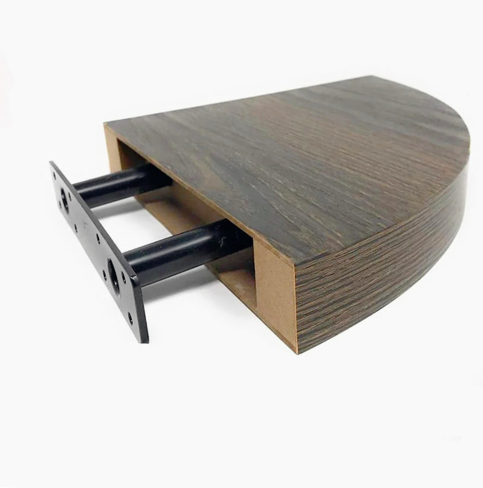 Mensola angolare legno 23x23x4cm – reggimensola a scomparsa - ambraled