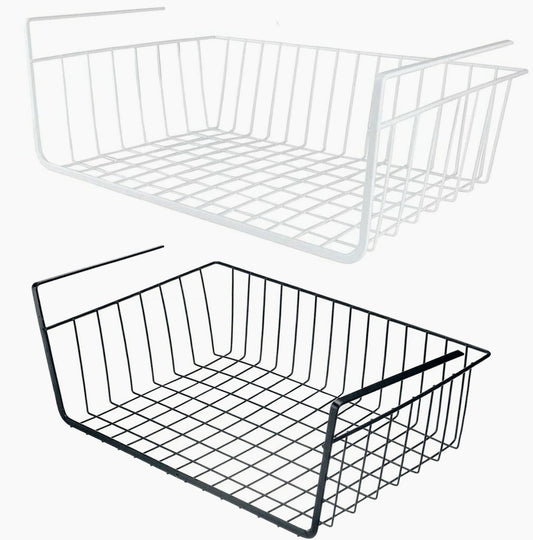Mensola sotto scaffale 2 pezzi – metallo 35x8,7x22 cm - ambraled