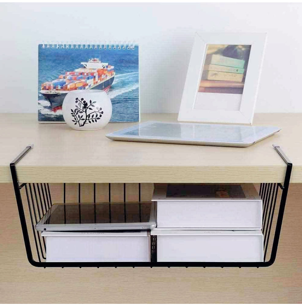 Mensola sotto scaffale 2 pezzi – metallo 35x8,7x22 cm - ambraled