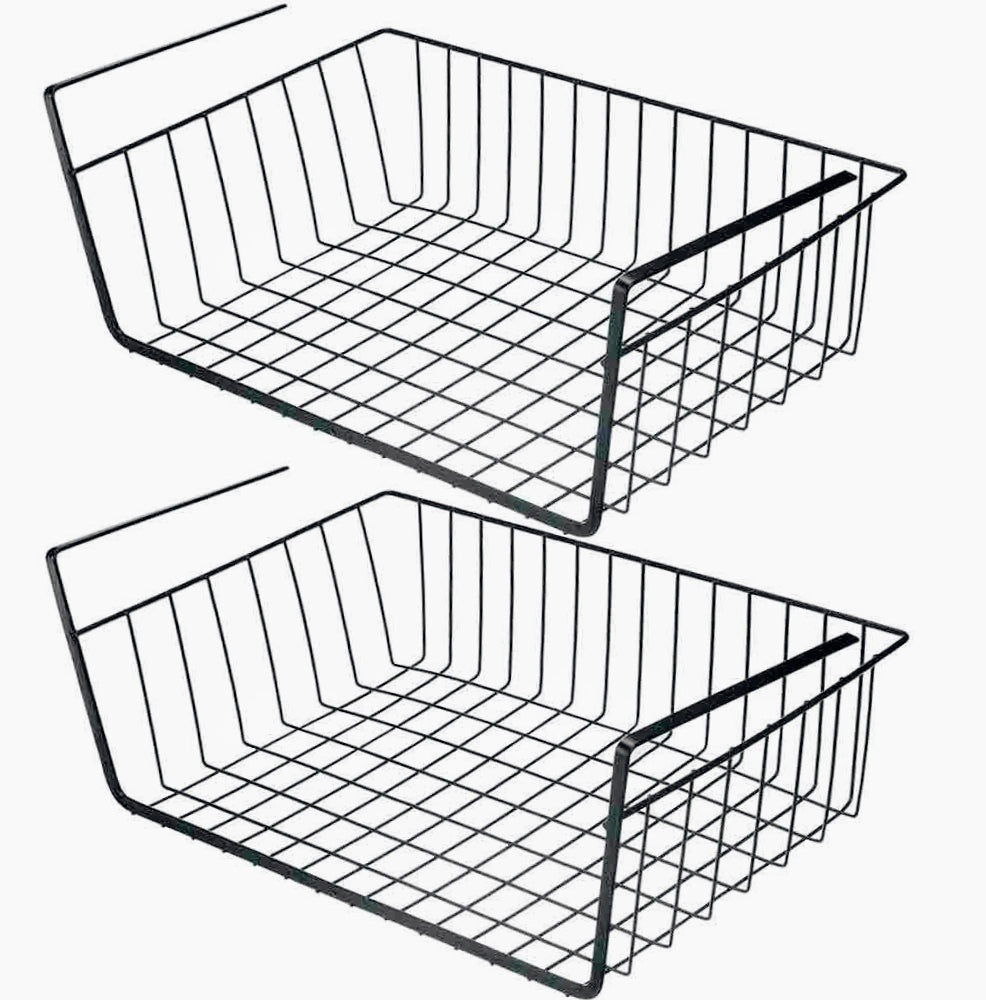 Mensola sotto scaffale 2 pezzi – metallo 35x8,7x22 cm - ambraled