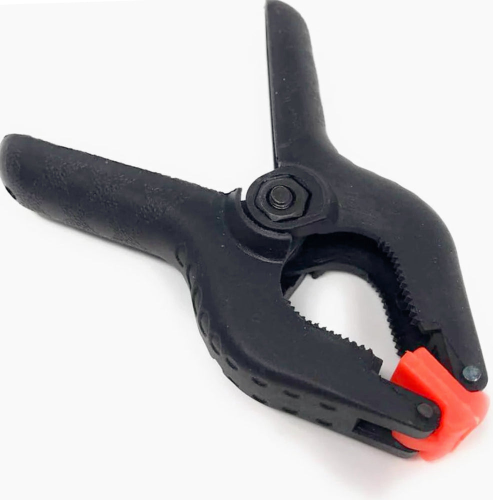 Morsetti a molla nylon 3pc – 9cm pinza 40mm apertura - ambraled