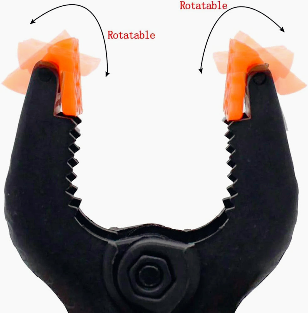 Morsetti a molla nylon 3pc – 9cm pinza 40mm apertura - ambraled