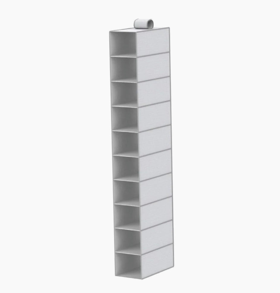 Organizer armadio 10 ripiani – tessuto pieghevole salvaspazio - ambraled