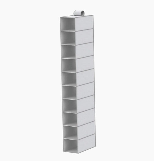 Organizer armadio 10 ripiani – tessuto pieghevole salvaspazio - ambraled