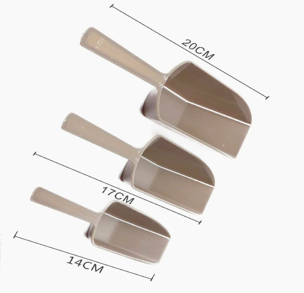 Set 3 palette in plastica per ghiaccio, bar, buffet e cocktail - ambraled