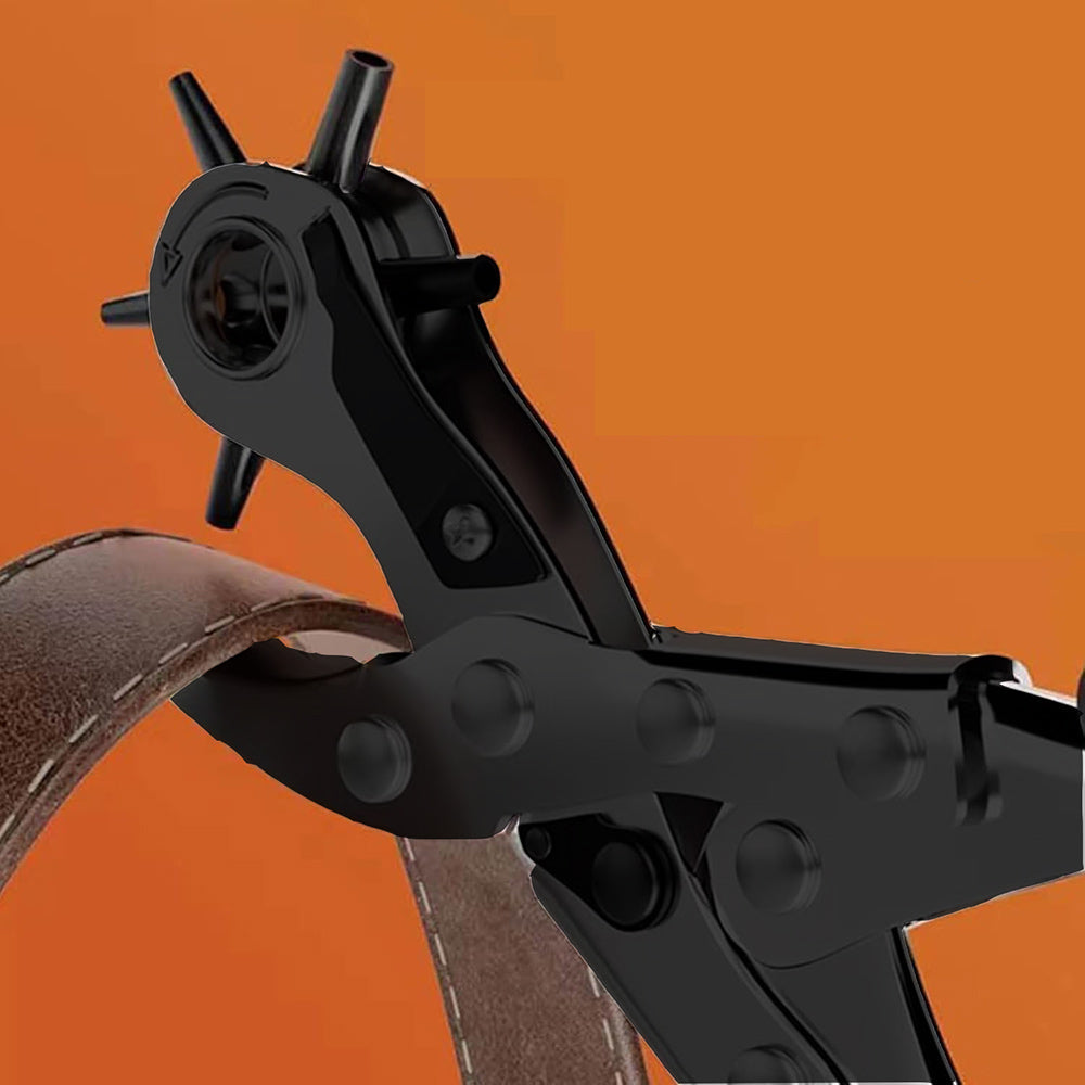 Pinza a fustella perforatrice per fori precisi 6 misure testa girevole - ambraled