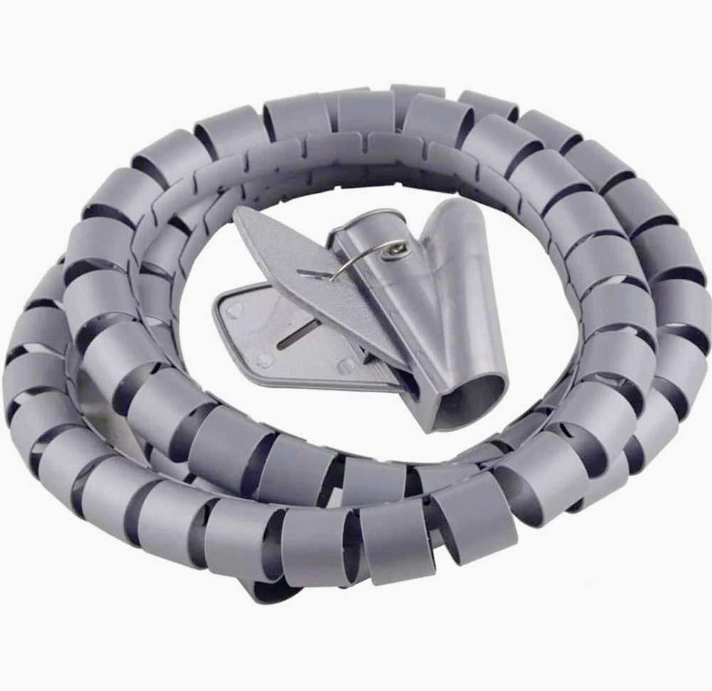 Spiralatore cavi 1,5 m – disponibile in diametri 1,5 cm, 2 cm, 2,5 cm – per ordine e portabilità