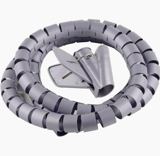 Spiralatore cavi 1,5 m – disponibile in diametri 1,5 cm, 2 cm, 2,5 cm – per ordine e portabilità