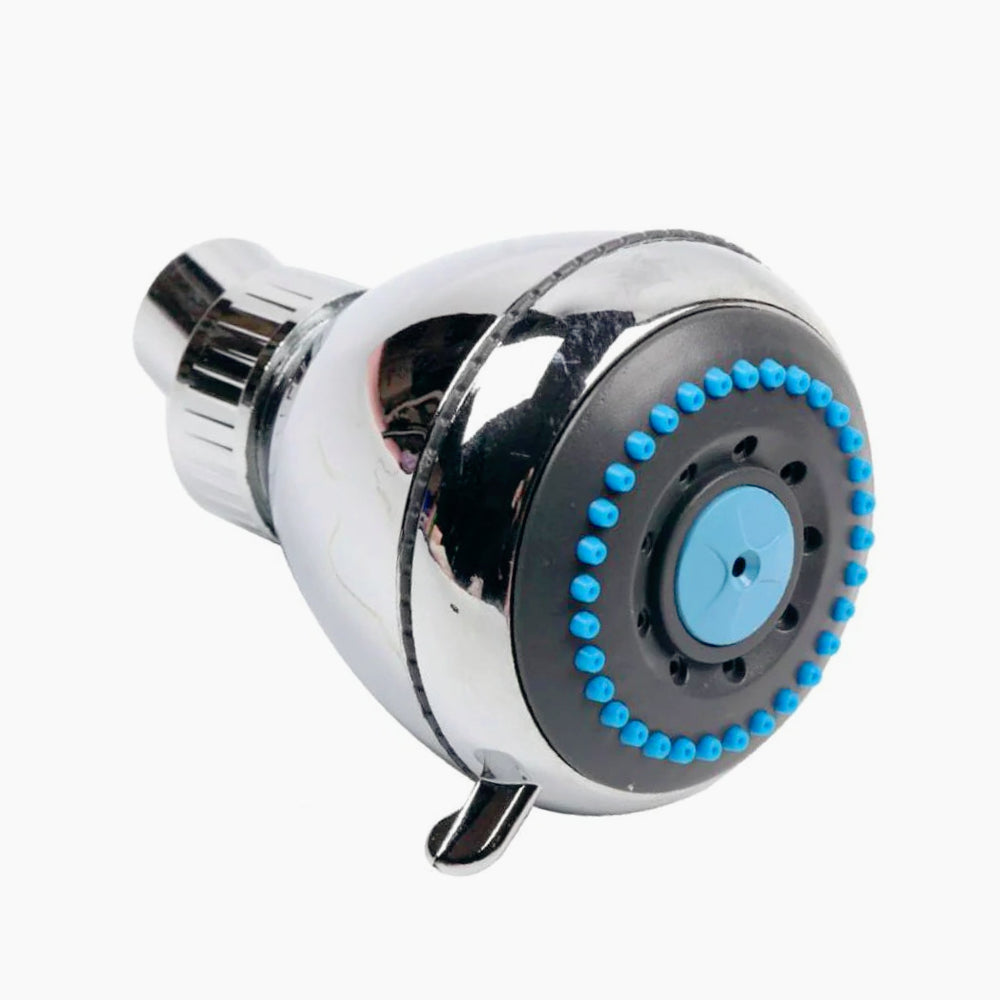 Soffione doccia rotondo multigetto Ø7,5 cm, cromato - ambraled