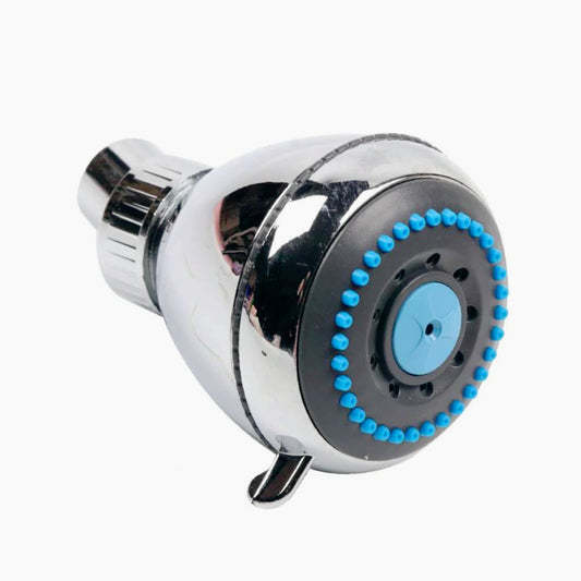Soffione doccia rotondo multigetto Ø7,5 cm, cromato - ambraled
