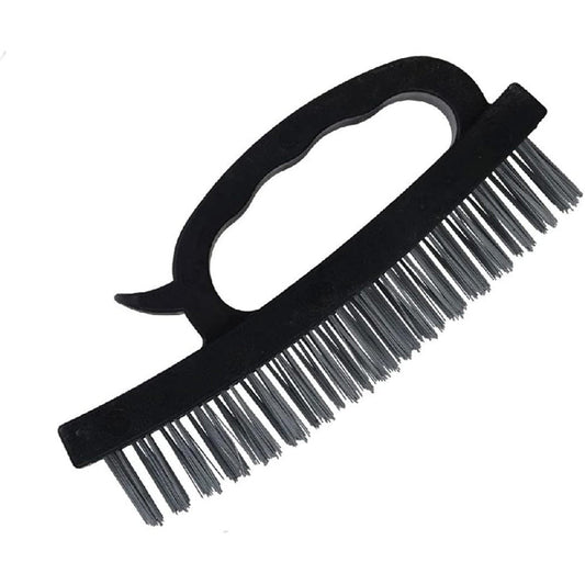 Spazzola con fili in metallo per ruggine calcare sverniciare 17x8 cm - ambraled